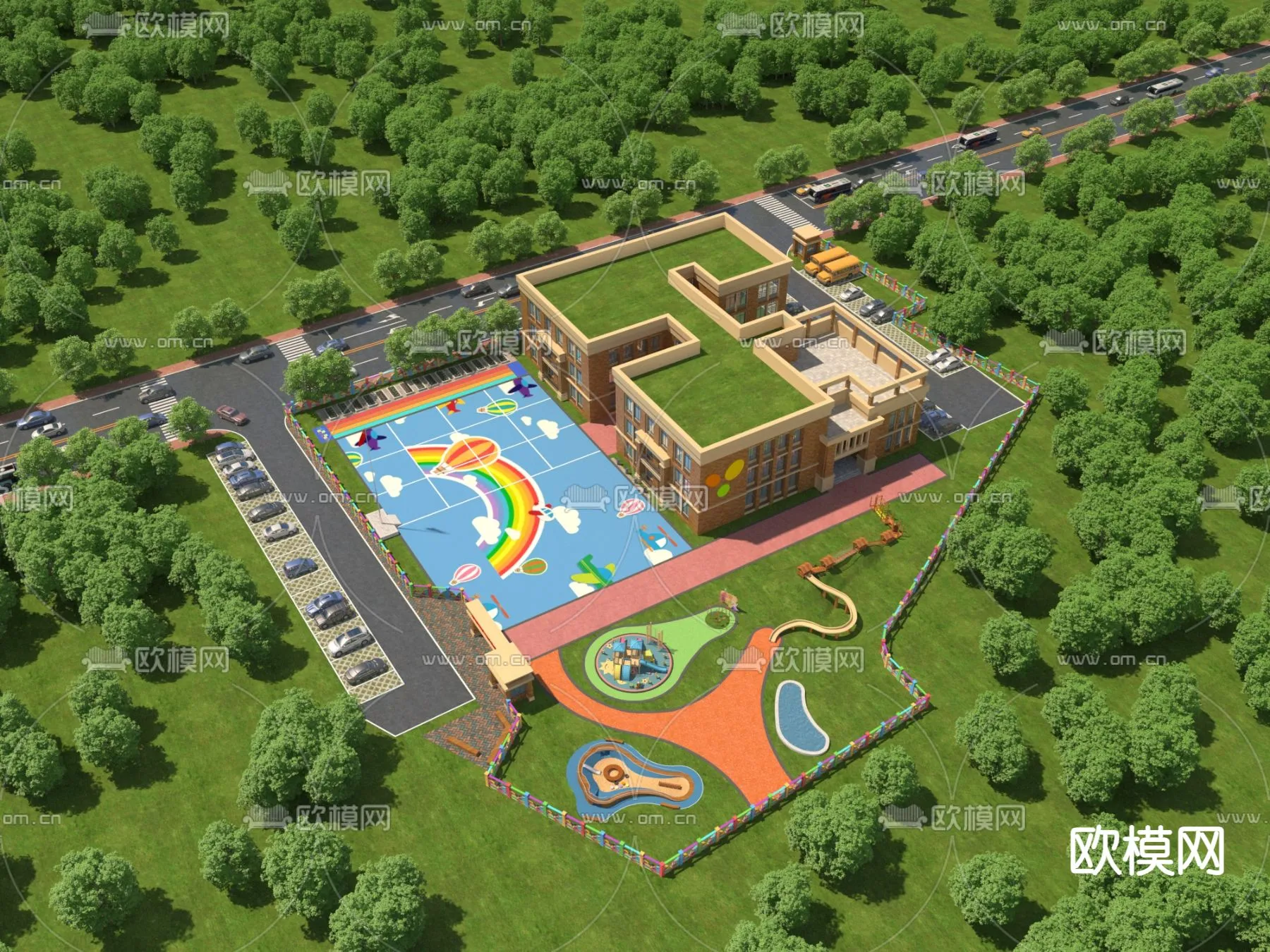 KINDERGARTEN - VRAY / CORONA - 3D MODEL - 1313