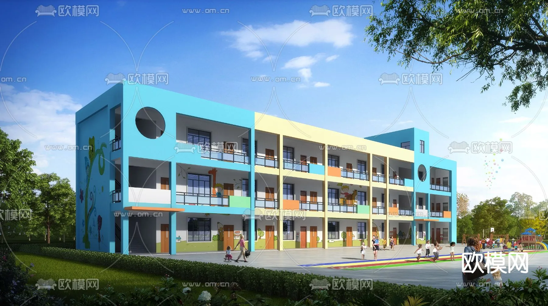 KINDERGARTEN - VRAY / CORONA - 3D MODEL - 1316