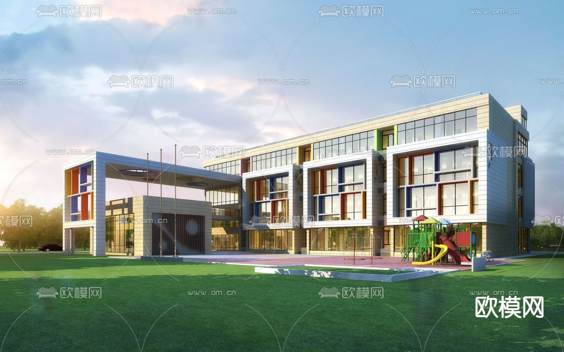 KINDERGARTEN - VRAY / CORONA - 3D MODEL - 1319