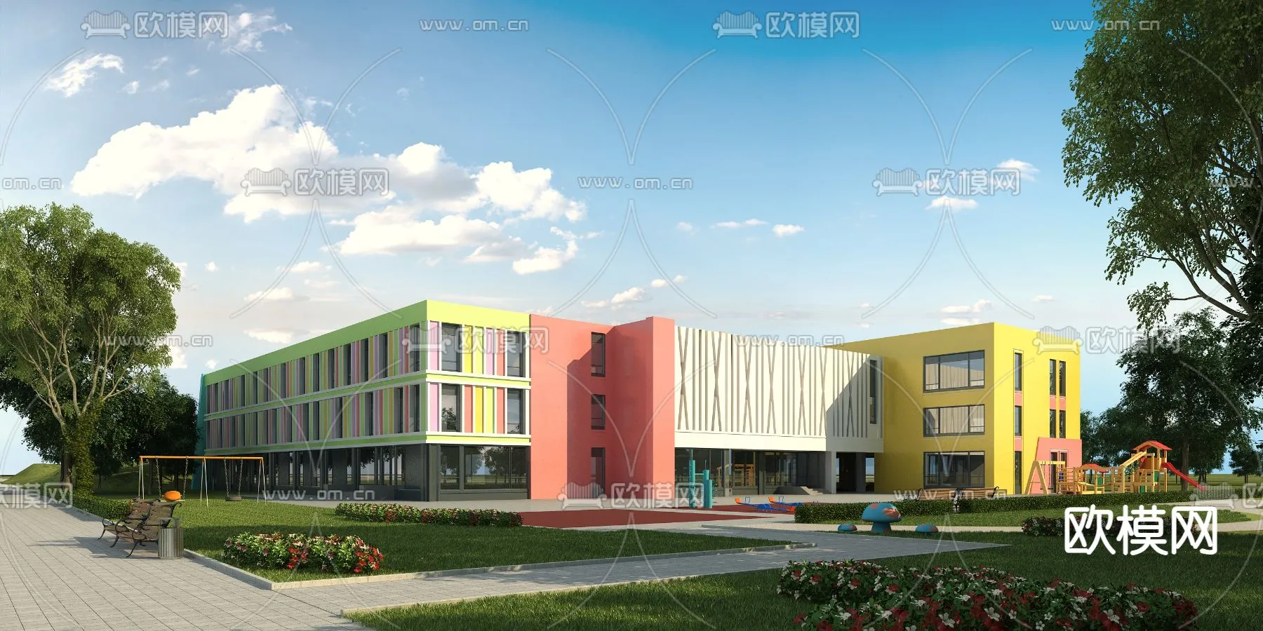 KINDERGARTEN - VRAY / CORONA - 3D MODEL - 1320