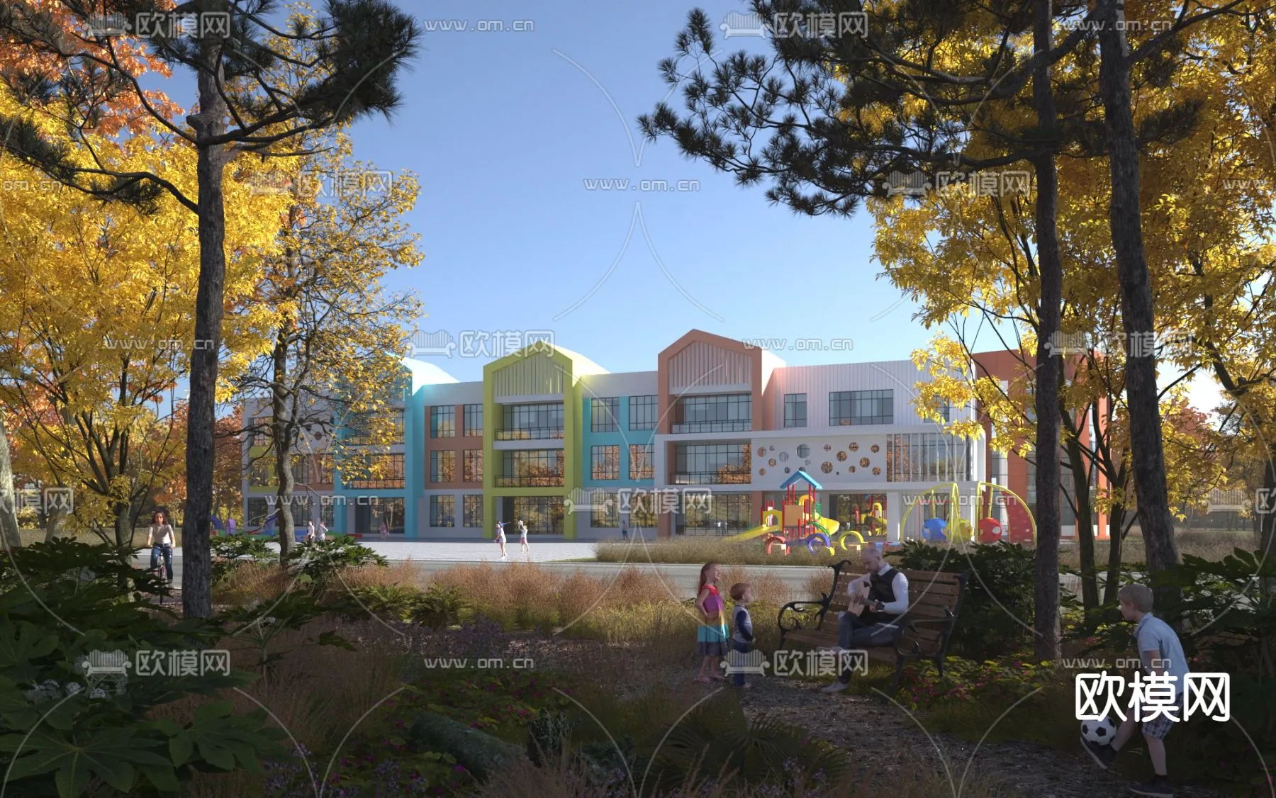 KINDERGARTEN - VRAY / CORONA - 3D MODEL - 1328