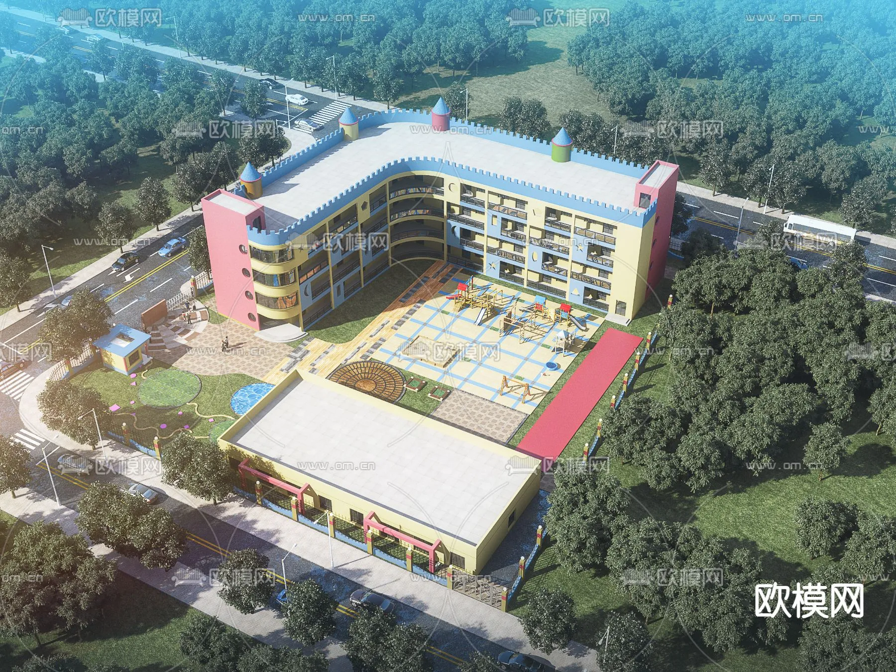 KINDERGARTEN - VRAY / CORONA - 3D MODEL - 1330