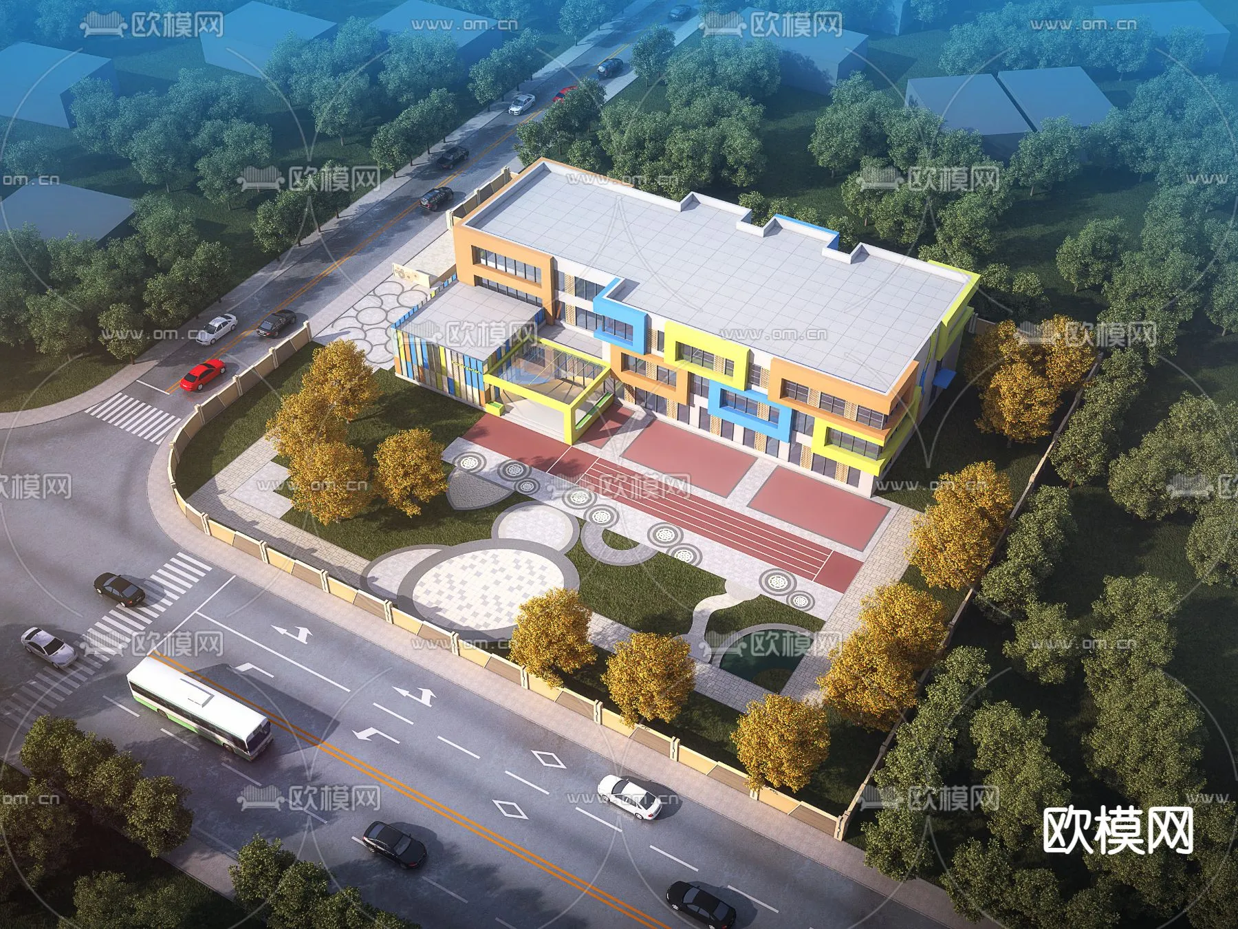 KINDERGARTEN - VRAY / CORONA - 3D MODEL - 1332