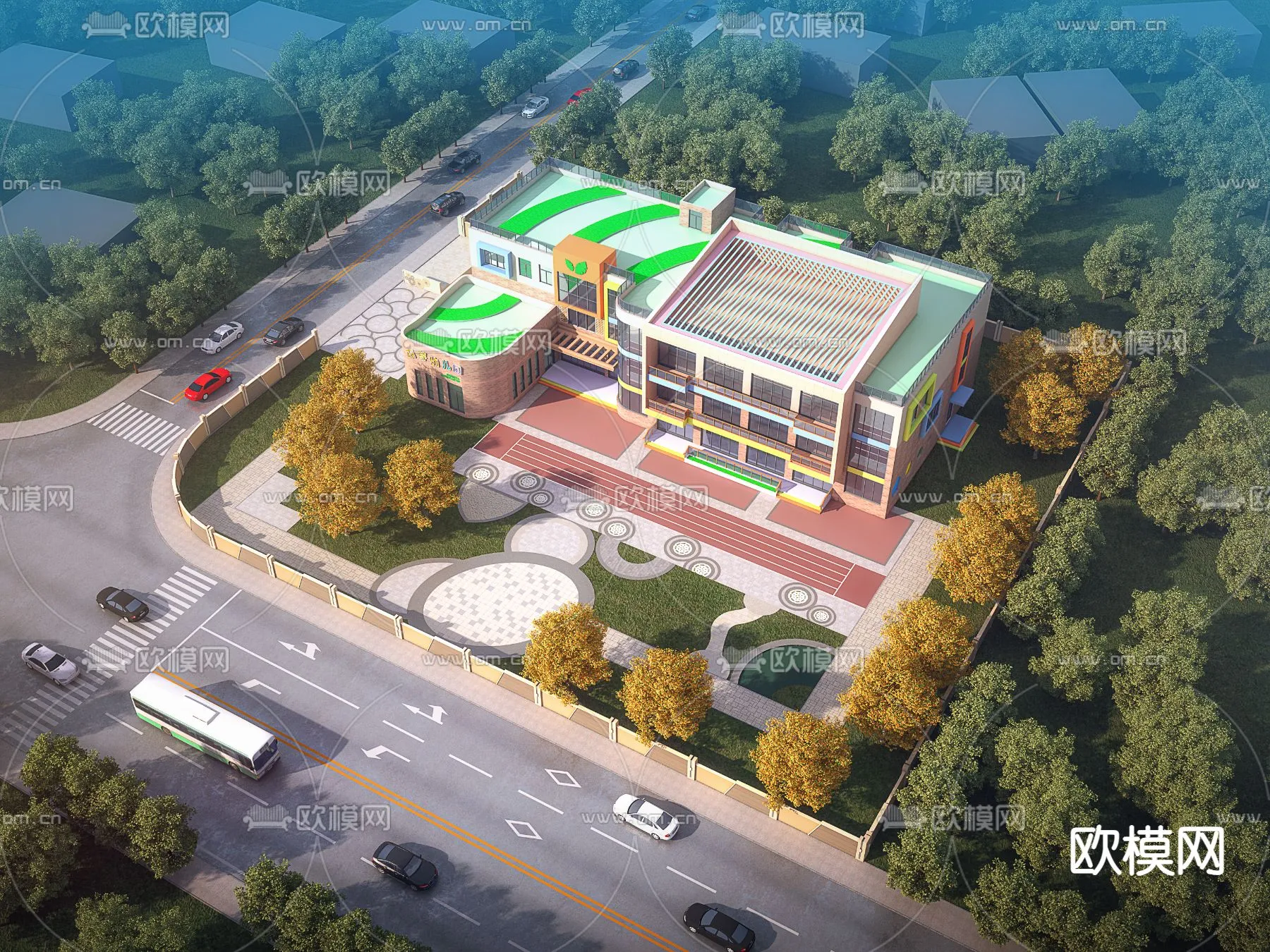 KINDERGARTEN - VRAY / CORONA - 3D MODEL - 1333