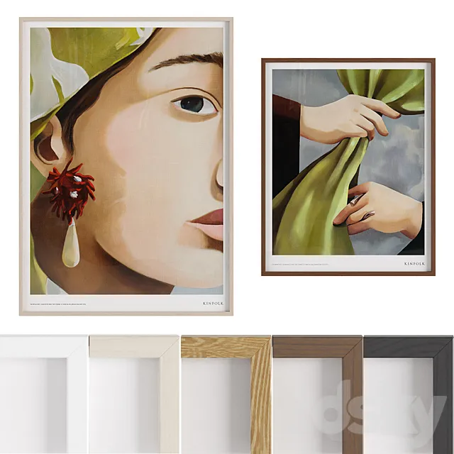 Kinfolk Posters Set 04 3D Model