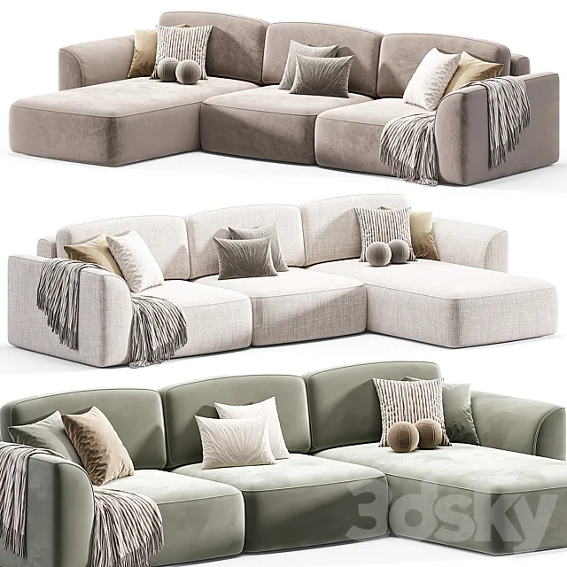 KING SE chenille Sofa 3 Free Download