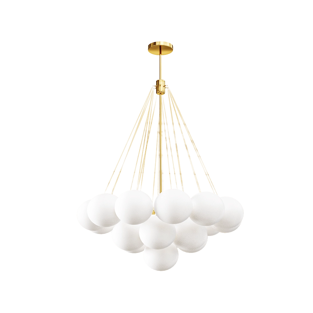 Kink light - Chandelier Christa gold 3D Model