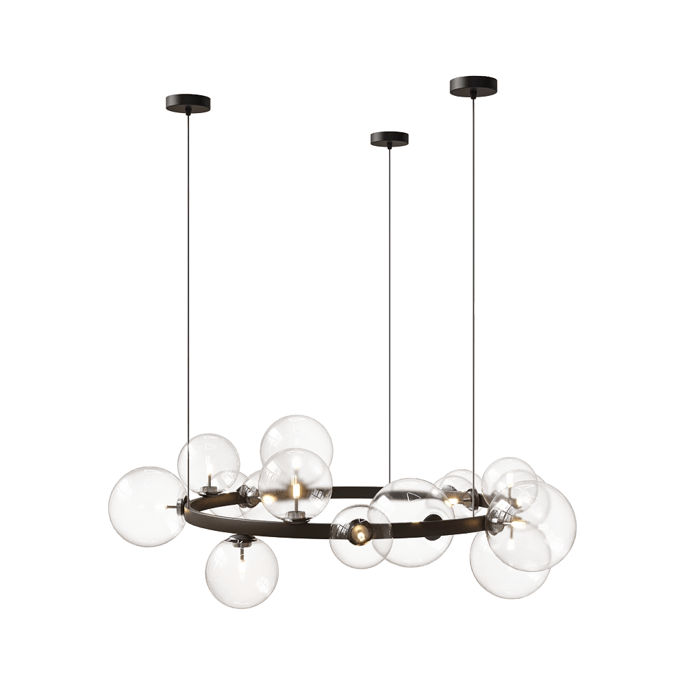 Kink light - Chandelier Iona 07608-15A19 3D Model