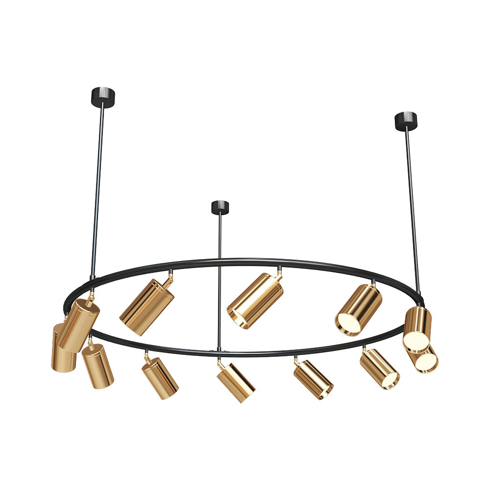 Kink light - Chandelier Kaiko 07615-12 3D Model