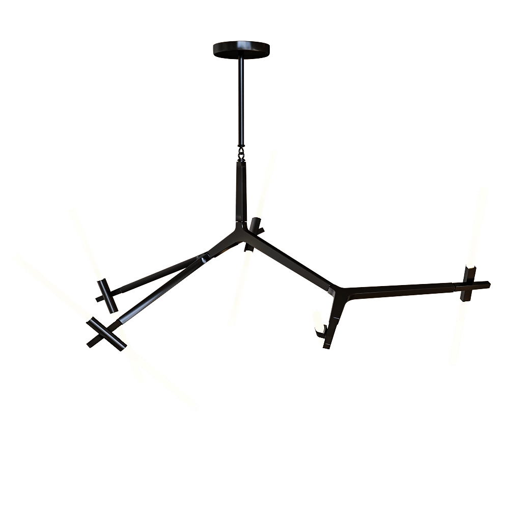 Kink light - Chandelier Nix black 07531-10.19 3D Model