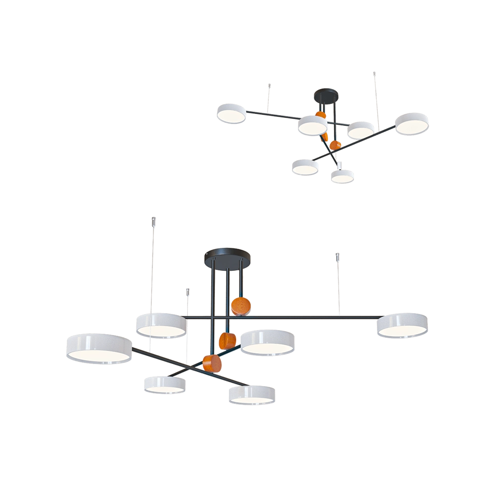 Kink light - Chandelier Rapis 07647-601 3D Model
