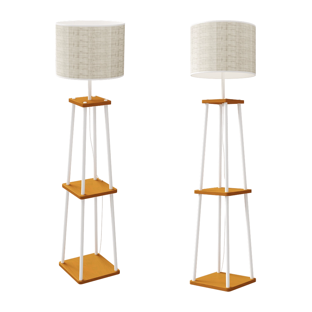 Kink light - Floor lamp Alicante 07098.01 3D Model