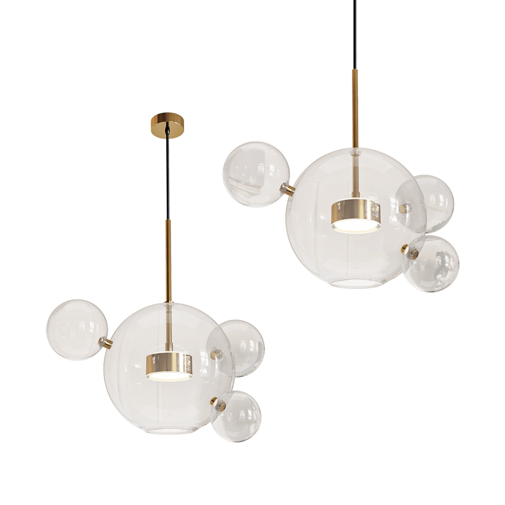 Kink light - Transparent ceiling lamp Galla 07545-4.21 3D Model