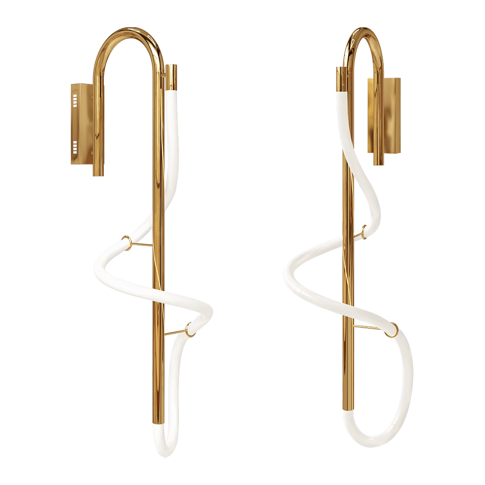 Kink light - Wall lamp Dalia 0804033 3D Model