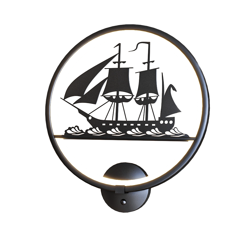 Kink light - Wall lamp Pano 074110.4 3D Model