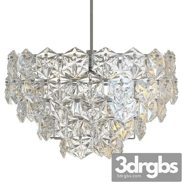 Kinkeldey Hexagonal Crystal Chandelier 3D Model Download