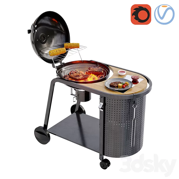 Kinley grill set 3D Model