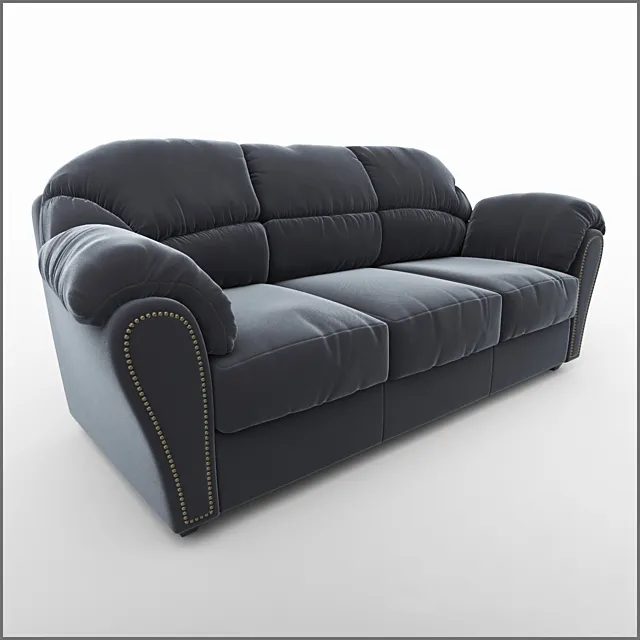 Kinlock Charcoal Sofa 3DModel