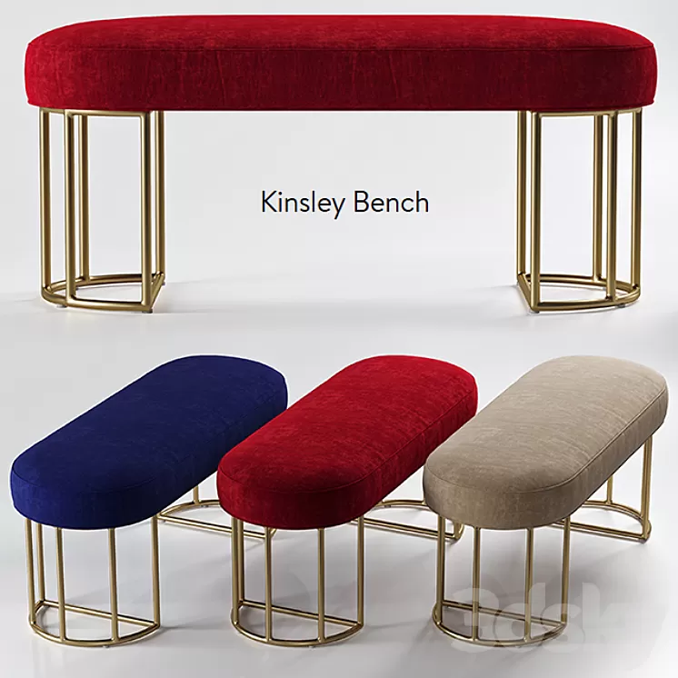 Kinsley bench 3D Model