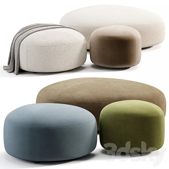 KIPU Pouf By Lapalma 3D Model
