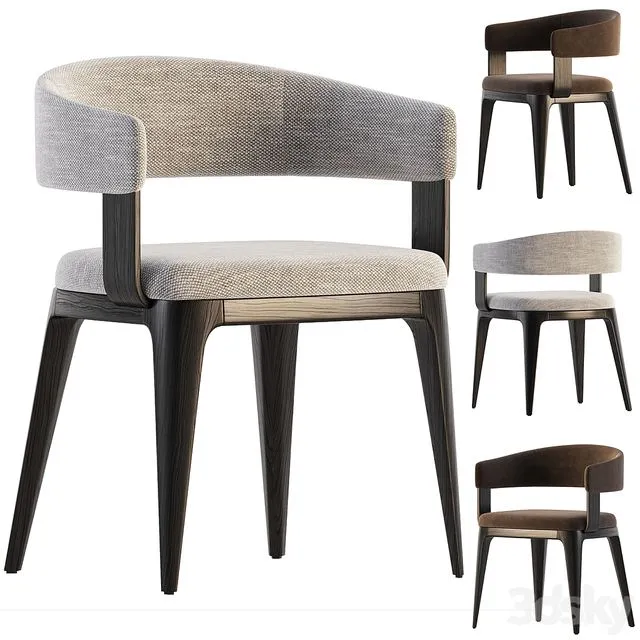 KIRK dining chair Furniture Chair 3D Model