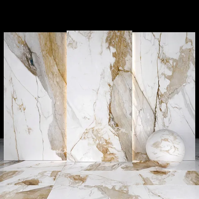 Kiruna White Marble 3D Model