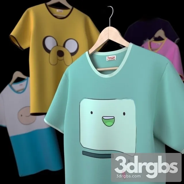 Kit Tshirts 3D Model Free