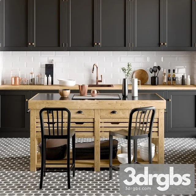 Kitchen 004 3D Model Free