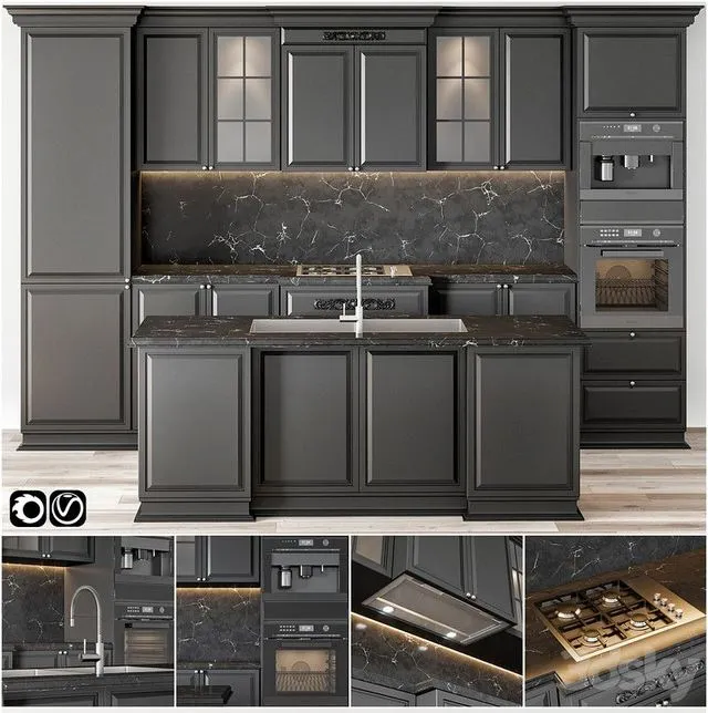 Kitchen 02 3D Model