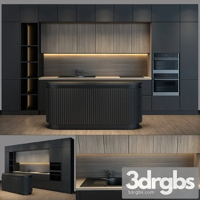 Kitchen 025 3D Model Free