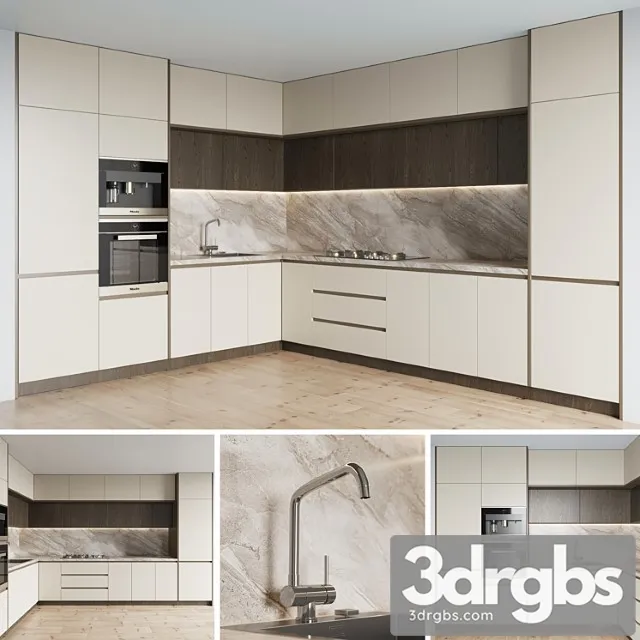 Kitchen 042 3 3D Model Free