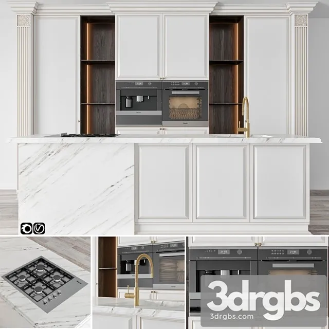 Kitchen 051 3D Model Free