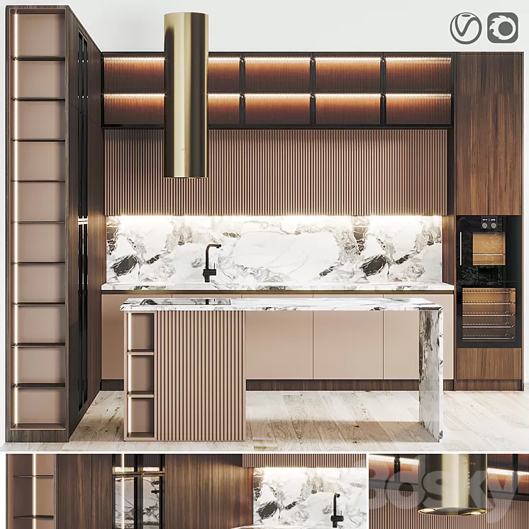 Kitchen 060 400x320x290H 3D Model