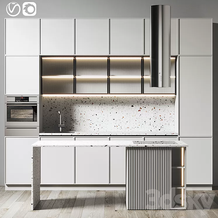 Kitchen 072 360x270H 3D Model