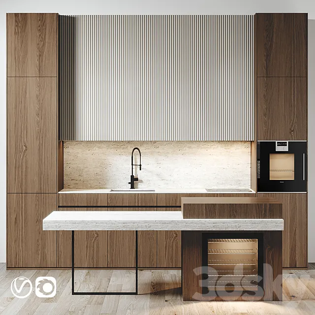 Kitchen 074 370x300H 3D Model