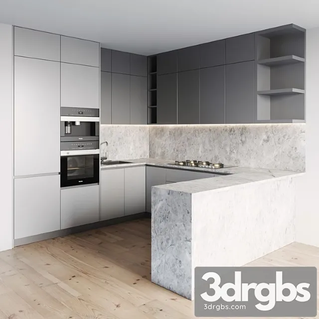Kitchen 079 3D Model Free