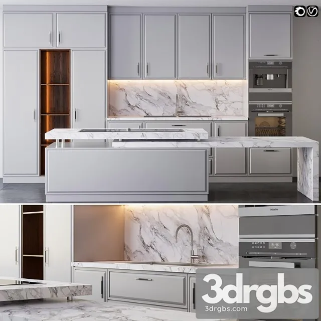 Kitchen 08 3D Model Free