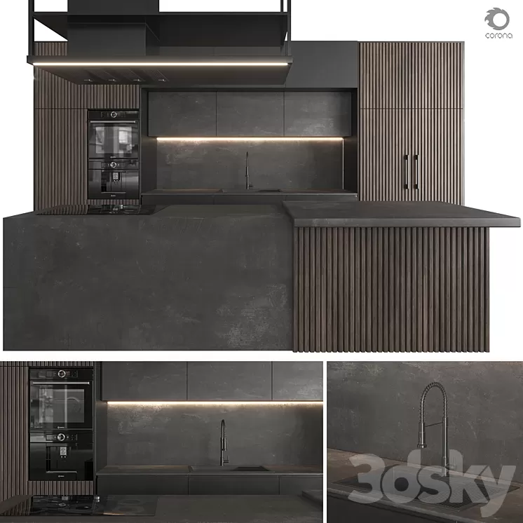 Kitchen 09 3D Model Free