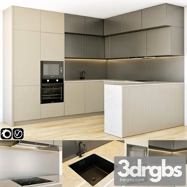 Kitchen 14 3D Model Free