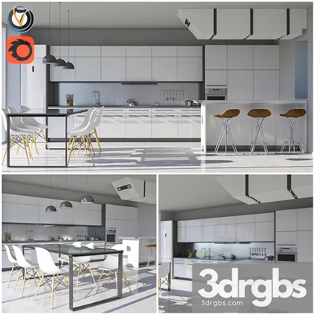 Kitchen 22 3D Model Free