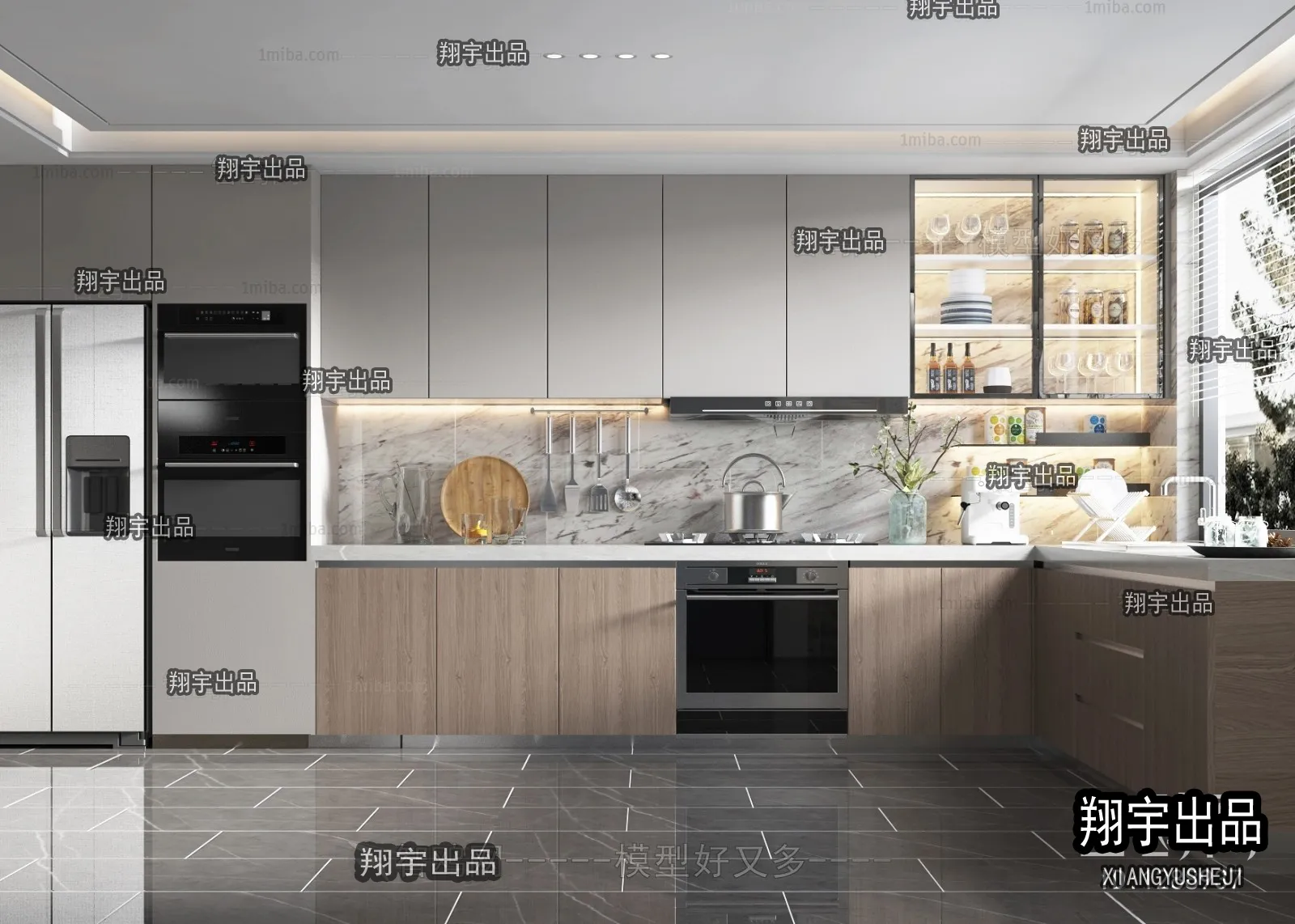 Kitchen 3D Interior Scene - 3D Models - 153