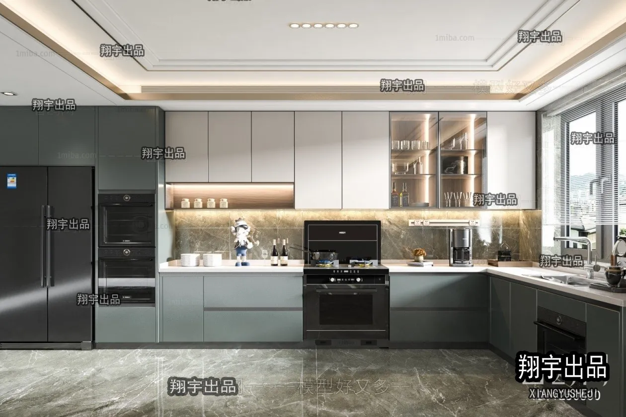Kitchen 3D Interior Scene - 3D Models - 158