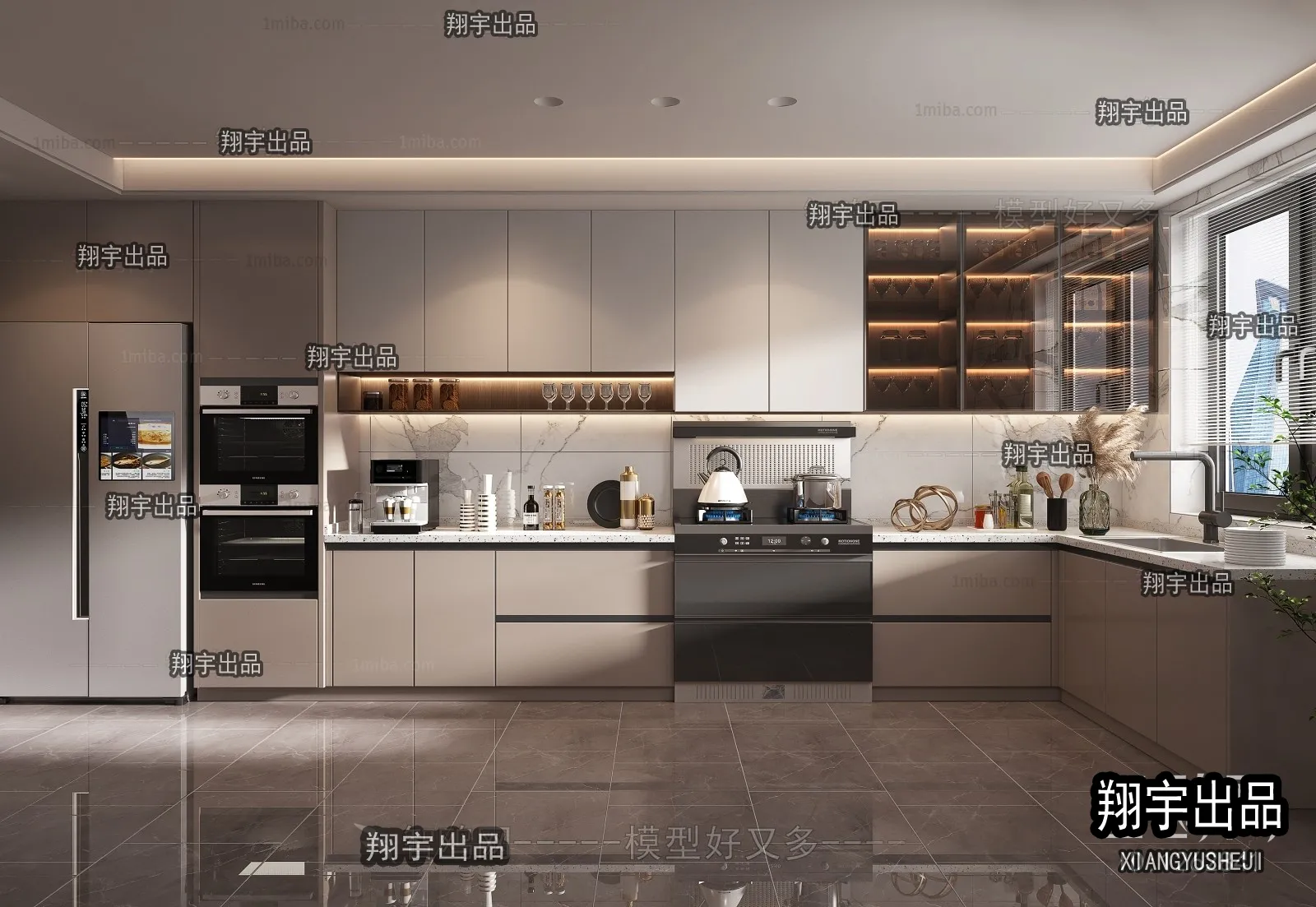 Kitchen 3D Interior Scene - 3D Models - 159