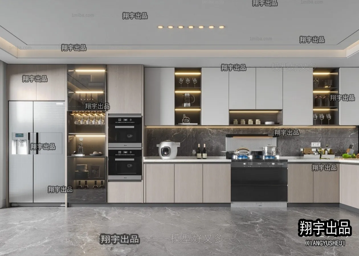 Kitchen 3D Interior Scene - 3D Models - 161