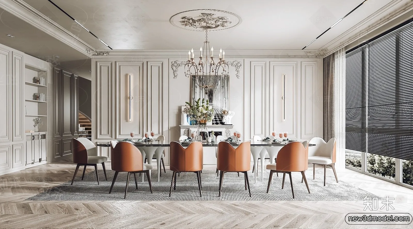 Kitchen - 3D Interior Scene - French Style - 051