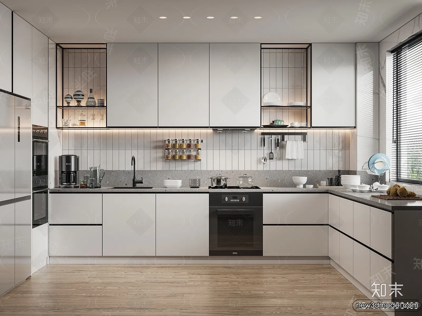 Kitchen - 3D Models - 3D Interior Scenes - 001