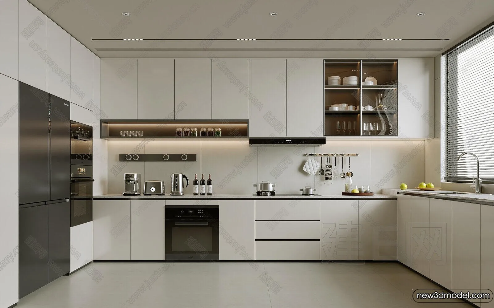 Kitchen - 3D Models - 3D Interior Scenes - 002