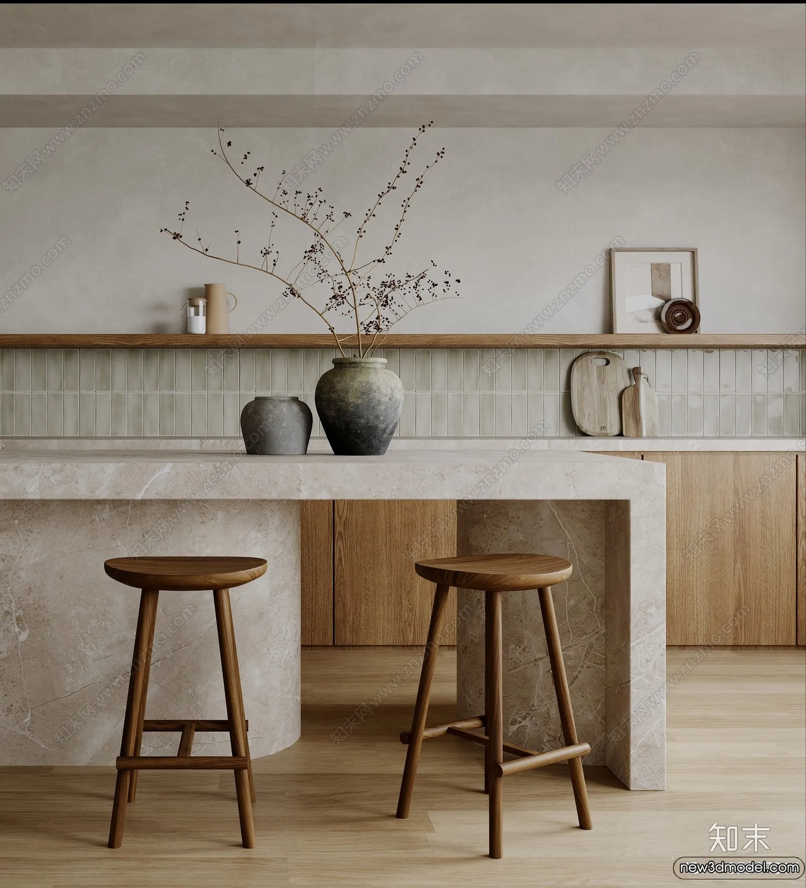 Kitchen - 3D Models - 3D Interior Scenes - 003