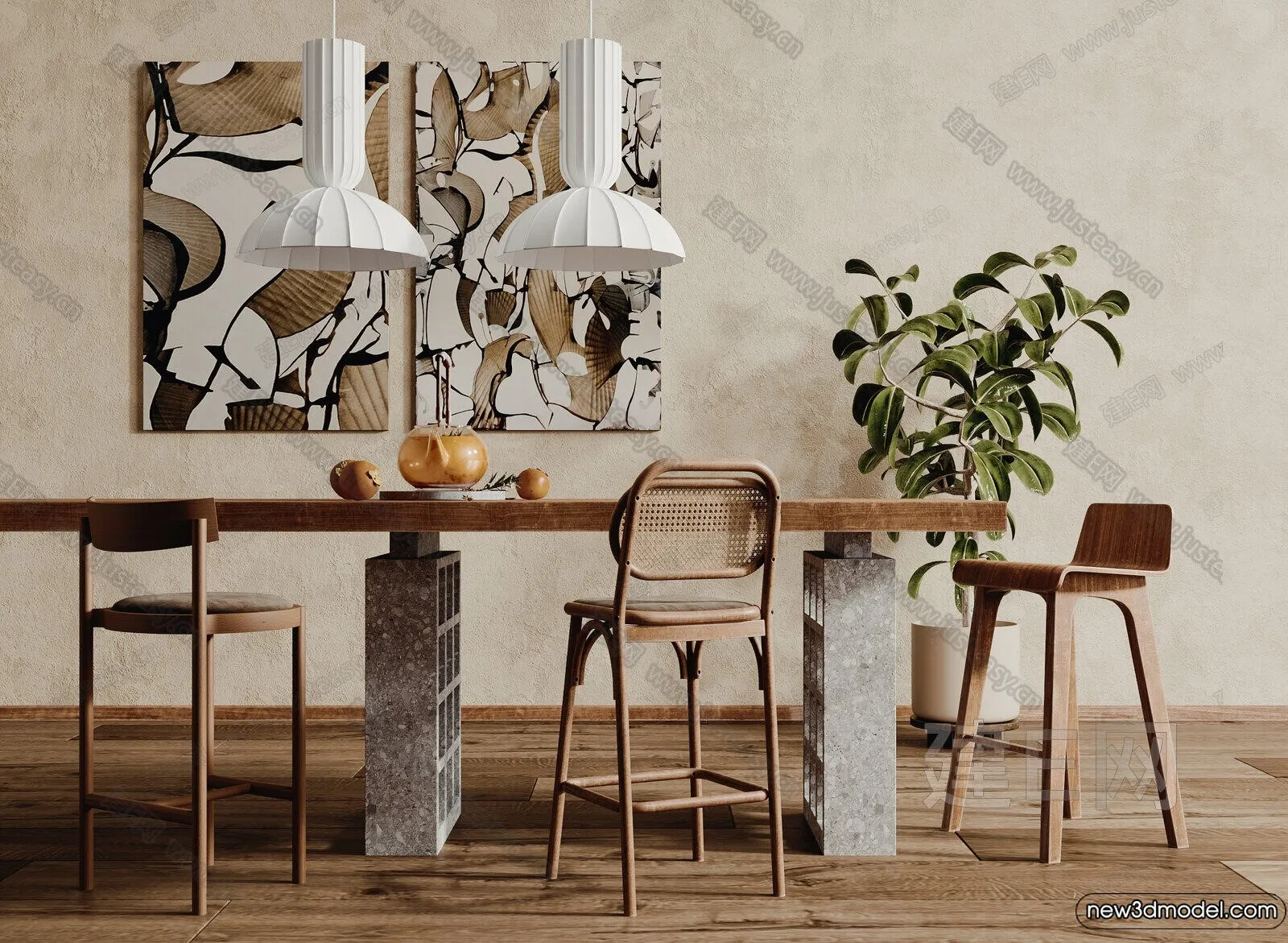 Kitchen - 3D Models - 3D Interior Scenes - 010