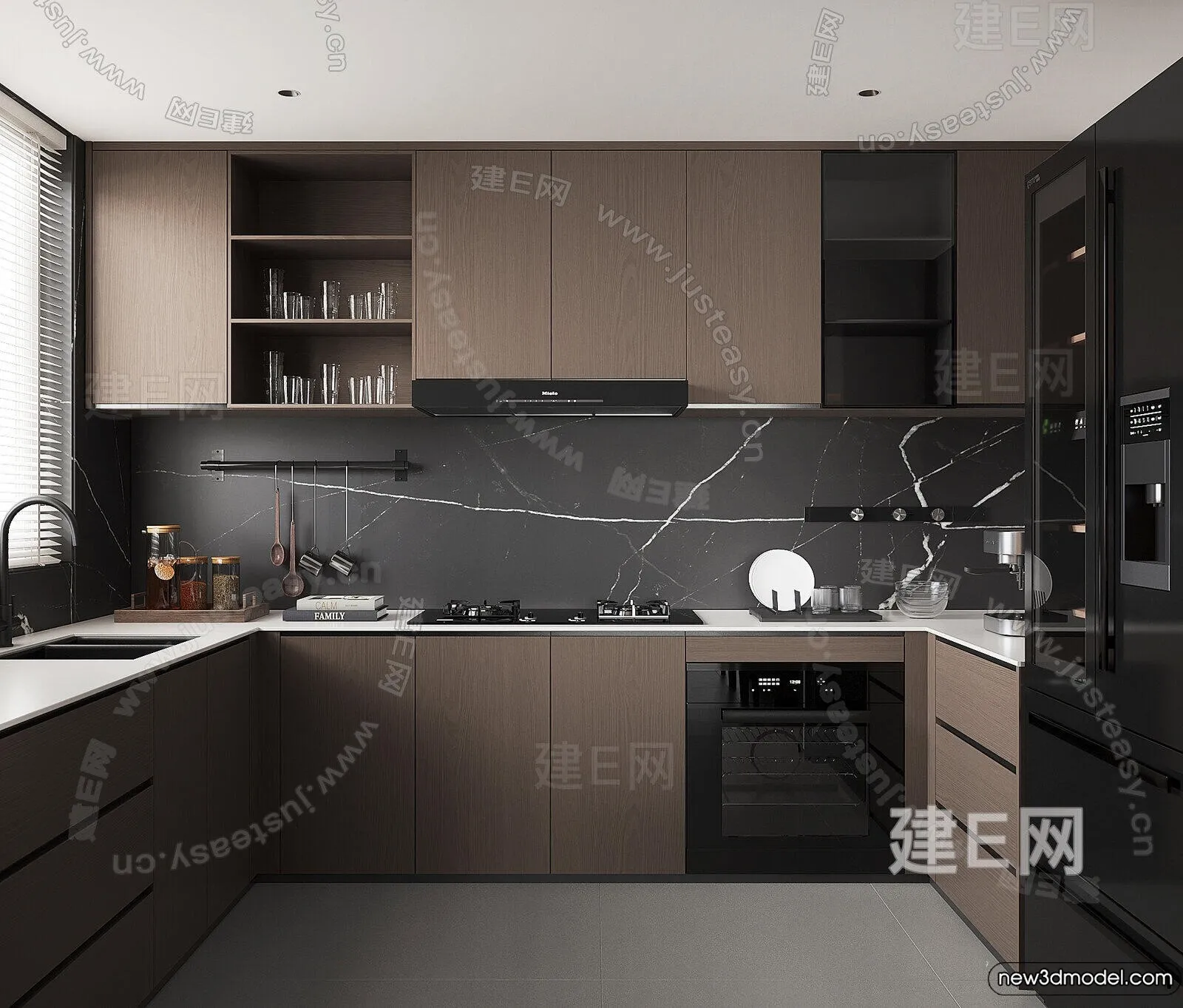 Kitchen - 3D Models - 3D Interior Scenes - 013